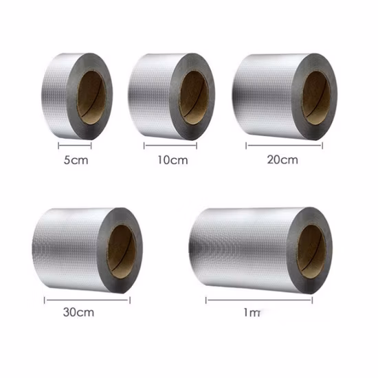 Nastro impermeabile butilico a prova di perdite per riparazione di fogli di alluminio sul tetto di crepe per tubi da giardino